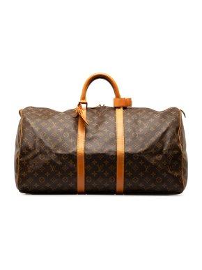 Louis Vuitton Coated Canvas Monogram Keepall 60