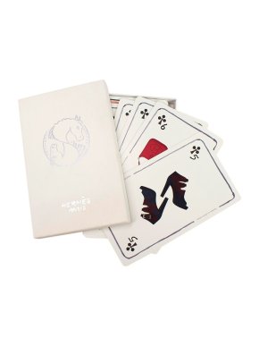 Hermes Horse Motif Jumbo Playing Card Set