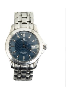 Omega Quartz Stainless Steel Seamaster 120M Watch