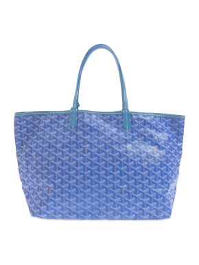 Blue Printed Canvas Goyardine Saint Louis PM