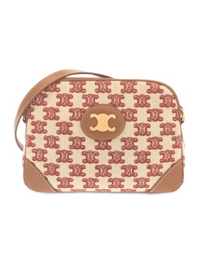 Celine Canvas And Leather Triomphe Camera Bag