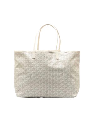 Goyard White Goyardine Saint Louis PM Tote Bag
