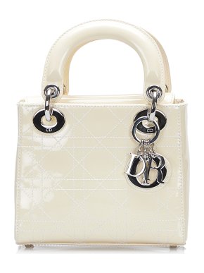 Dior Cream Mini Patent Lady Dior