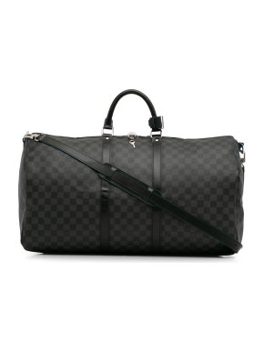Louis Vuitton Grey Damier Graphite Keepall Bandouliere 55