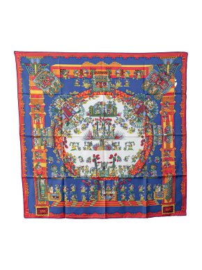 Hermes Multicoloured 'Astres et Soleils' Silk Scarf