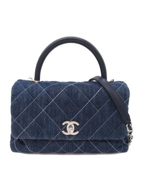 Chanel Small Denim Coco Top Handle Bag