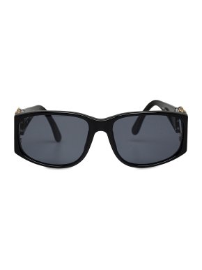 Chanel Black Square Frame CC Tinted Sunglasses