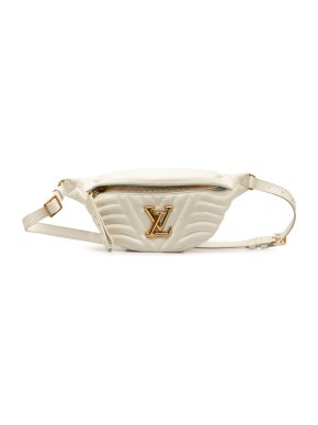 Louis Vuitton White Leather New Wave Bumbag