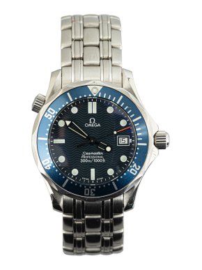 Omega Quartz Stainless Steel Seamaster Professional Watch