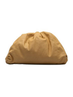 Bottega Veneta Tan Leather Large The Pouch Clutch