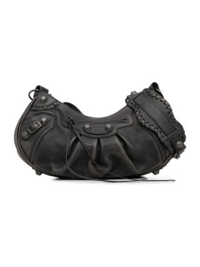 Balenciaga Small Black Leather Le Cagole Crossbody Bag