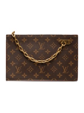 Louis Vuitton Coated Canvas Monogram Legacy Chain Clutch