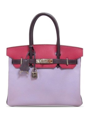 Hermes HSS Birkin 30 Retourne in Tricolor Chevre Mysore Leather with Palladium Hardware