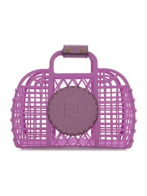 Fendi Purple Recycled Plastic Small Basket