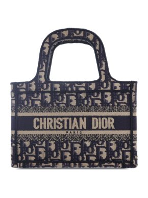 Dior Blue Mini Oblique Book Tote