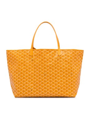 Goyard Yellow Goyardine Saint Louis GM Tote Bag