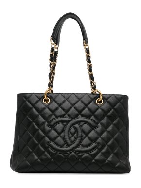 Chanel Black Caviar Grand Shopping Tote