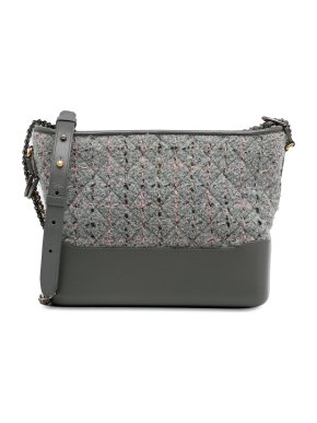 Chanel Grey Tweed Gabrielle Crossbody