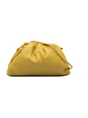 Bottega Veneta Yellow Leather Mini The Pouch Bag