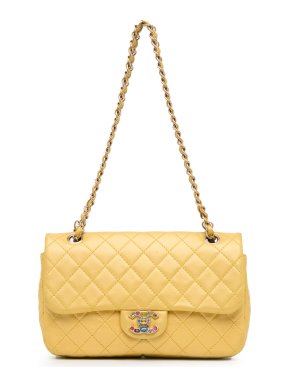 Chanel Yellow Medium Precious Jewel Single Flap Bag
