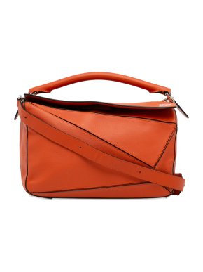 Loewe Orange Medium Puzzle Bag