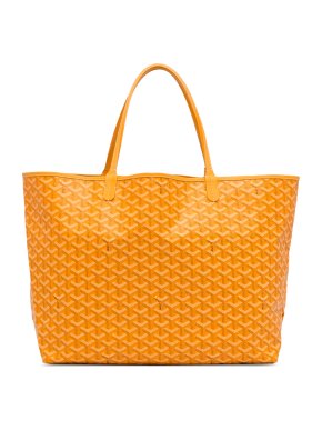 Goyard Yellow Goyardine Saint Louis GM Tote Bag