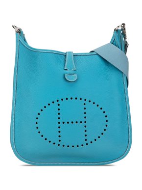 Hermes Blue Clemence Evelyne II PM