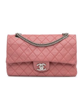 Chanel Pink Medium Bijoux Chain Double Flap Bag