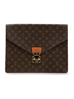 Louis Vuitton Coated Canvas Monogram Porte-Documents Senateur