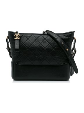 Chanel Black Medium Lambskin Gabrielle Crossbody Bag