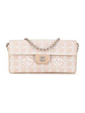 Chanel Pink New Travel Line East West Flap Bag