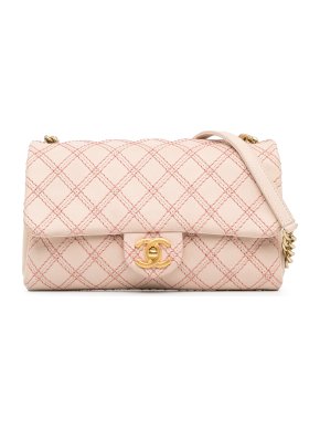 Chanel Calfskin Triple Stitched Small Flap
