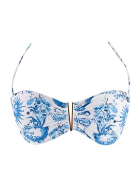 Borgo De Nor Blue Electra Strapless Bikini Top 4