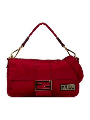 Fendi Red Porter Yoshida Nylon Baguette Bag