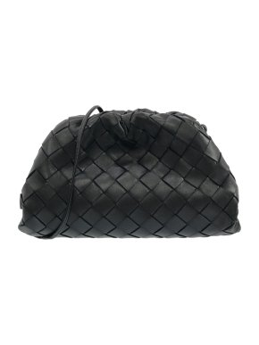 Bottega Veneta Black Intrecciato The Mini Pouch