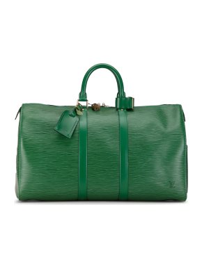 Louis Vuitton Green Epi Leather Keepall 45