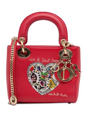 Diorx Niki de Saint Red Phalle Mini Lady Dior