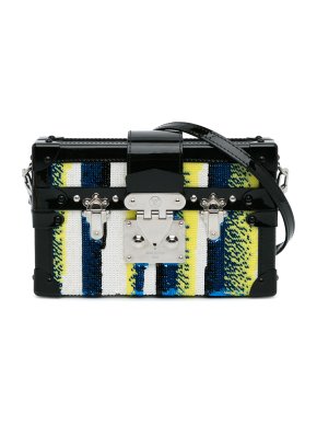 Louis Vuitton Black Sequins Petite Malle Mini Trunk 1