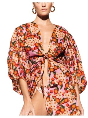 Borgo De Nor Pink Belisama Bow Tie Bikini Top 1