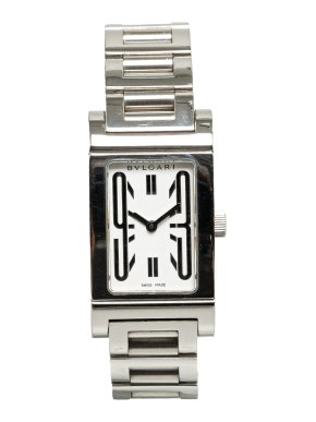 Bvlgari Quartz Stainless Steel Rettangolo Watch