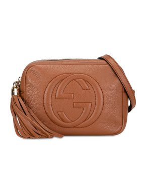 Gucci Tan Small Soho Disco Crossbody Bag