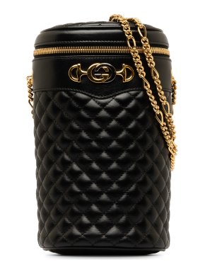 Gucci Black Zumi Cylindrical Crossbody Bag
