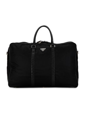 Prada Black Nylon Tessuto Travel Bag