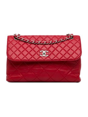Chanel Red Calfskin In The Business Flap Bag