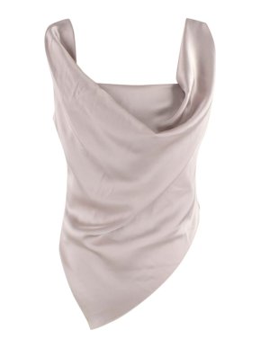 Nanushka Silver Satin Top