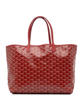 Goyard Red Goyardine Saint Louis PM Tote Bag