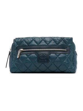 Chanel Blue Coco Cocoon Cosmetic Pouch