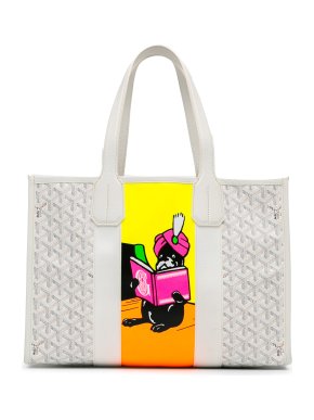 Goyard White Goyardine Villette Tote PM