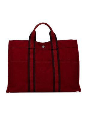 Hermes Burgundy Fourre Tout MM
