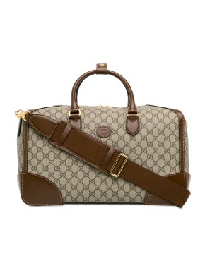 Gucci GG Supreme Interlocking Gs Travel Bag